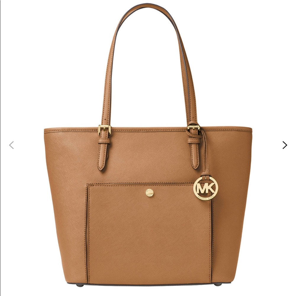 Michael Kors Jet Set Medium Snap Pocket Tote Bag